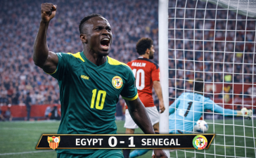 Sadio Mané’s Late Strike Earns Senegal a Gritty 1–0 Victory Over Egypt