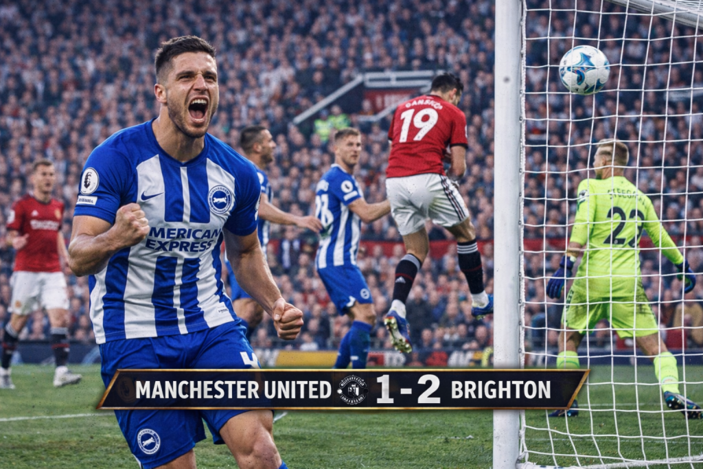 Brighton Stun Manchester United at Old Trafford with Late Drama in a Gritty 2–1 Premier League Victory
