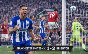 Brighton Stun Manchester United at Old Trafford with Late Drama in a Gritty 2–1 Premier League Victory