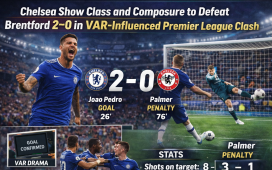 Chelsea Show Class and Composure to Defeat Brentford 2–0 in VAR-Influenced Premier League Clash