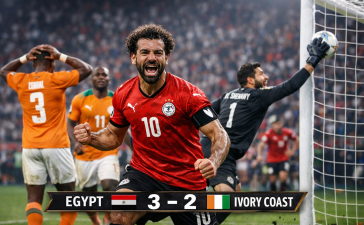 Egypt 3–2 Ivory Coast: A Five-Goal Thriller Filled With Drama, Pressure, and Late Tension