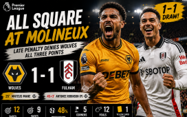 Fulham and Wolves Share Points in Entertaining 1-1 Premier League Clash