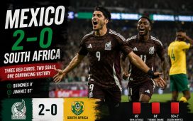 Mexico Cruise Past South Africa 2-0 in Fiery Encounter Marked by Three Red Cards