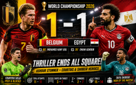 Belgium 1-1 Egypt: Emam Ashour Shines as Pharaohs Hold Red Devils in World Championship 2026 Thriller