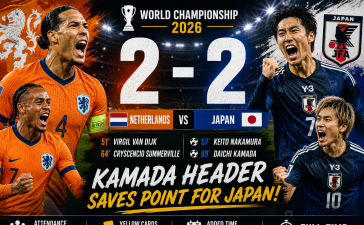 Netherlands 2-2 Japan: Daichi Kamada's Late Header Earns Dramatic Draw in World Championship 2026