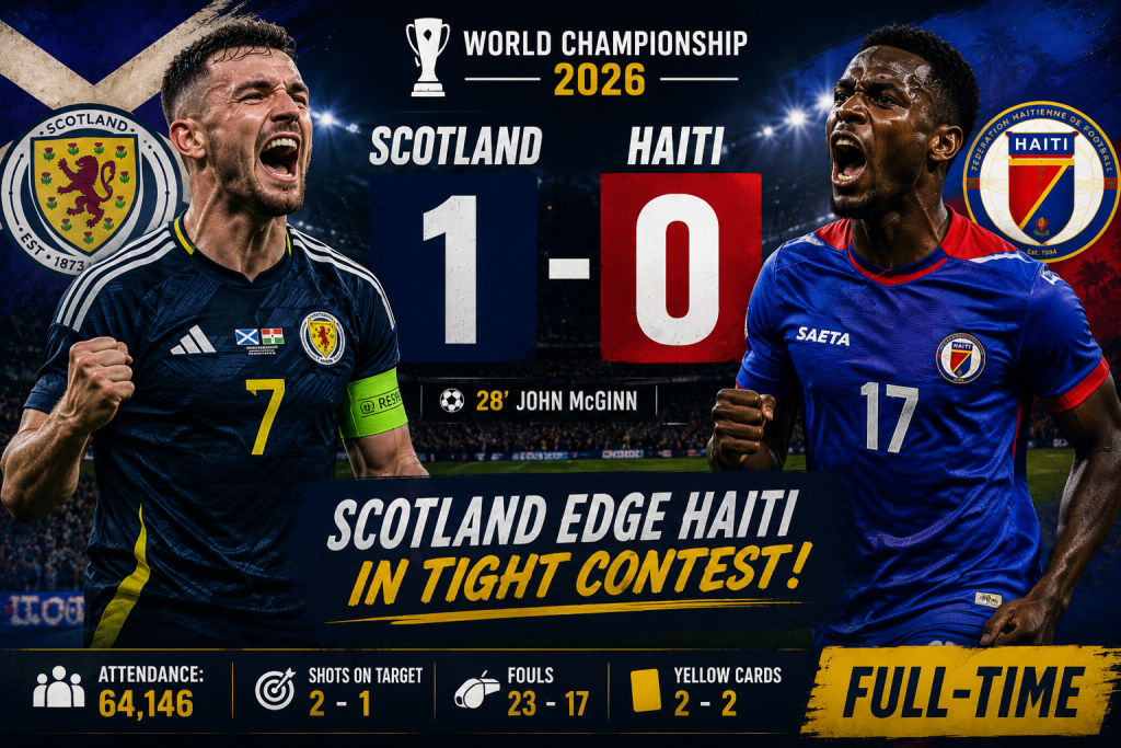 Scotland 1-0 Haiti: John McGinn's Deflected Strike Seals Hard-Fought Victory in World Championship 2026